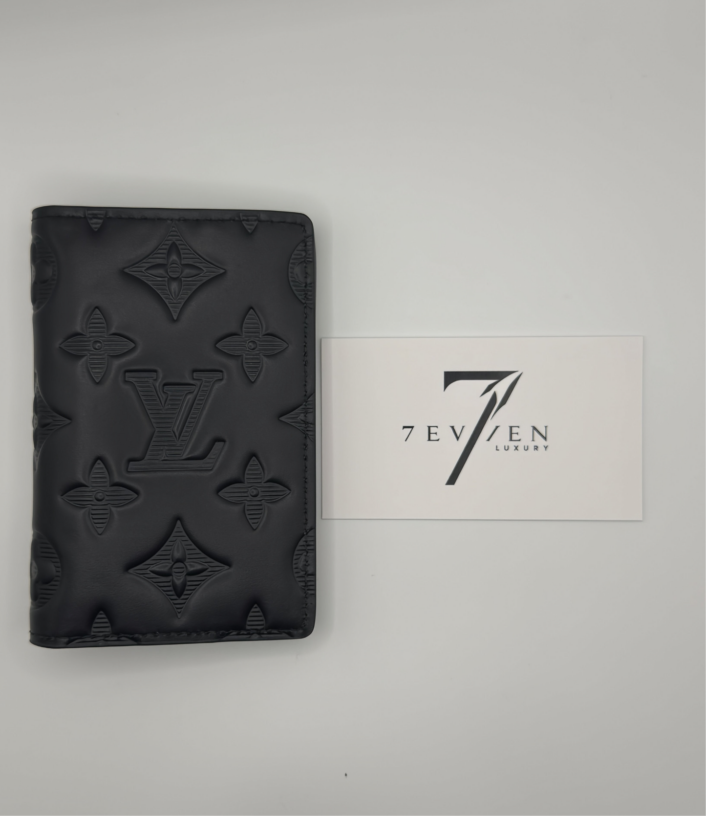 Monogram Leather Black Pocket Organizer