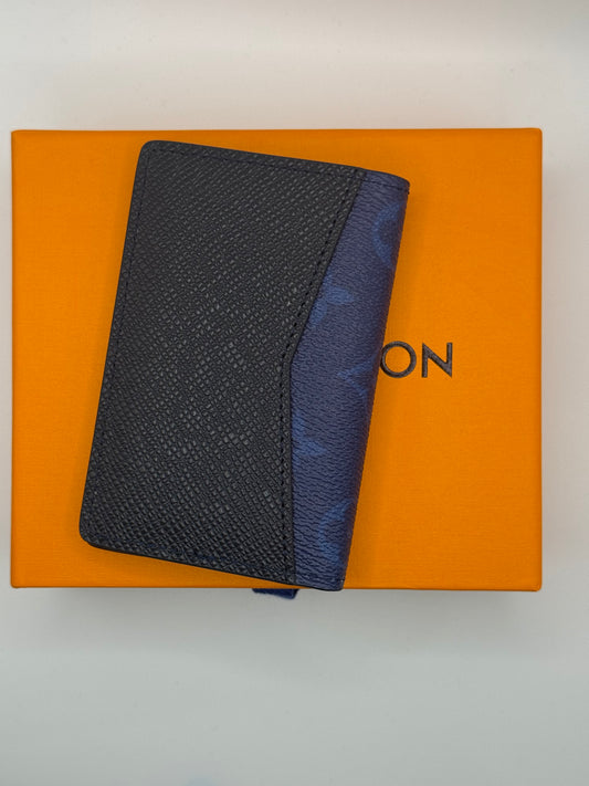 Monogram Cobalt Navy Blue Pocket Organizer