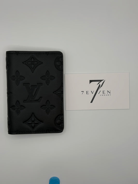 Monogram Shadow Black Pocket Organizer